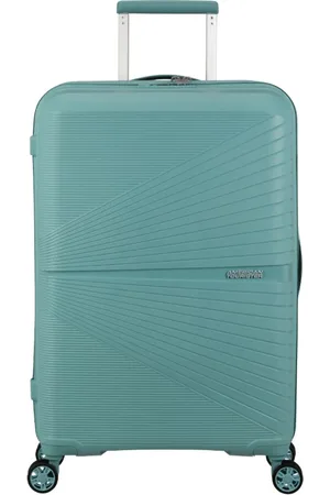 American Tourister Walizki, unisex, Niebieski, ONE SIZE, Len, Lekki i wytrzymały średni wózek podróżny