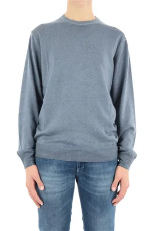 Woolrich Swetry, Mężczyzna, Niebieski, S, Wełna, Sweter z okrągłym dekoltem