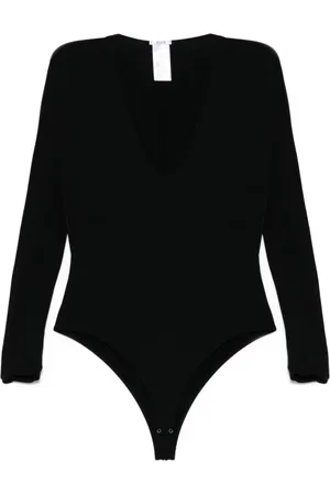 Wolford Koszulki, Kobieta, Czarny, M, Czarna bluzka z długim rękawem