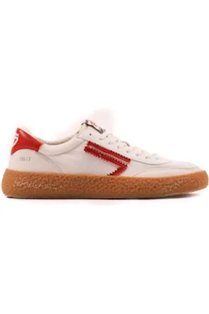 Puraai Buty, Mężczyzna, Wielobarwność, 43 EU, Czerwone Sneakersy z Siateczką