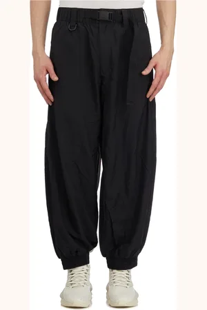 Y-3 Spodnie, Mężczyzna, Czarny, L, Nylon, Spodnie Jogger z Nylonu