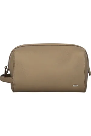 BRIONI Torebki, Mężczyzna, Beżowy, ONE SIZE, Skórzana Kosmetyczka