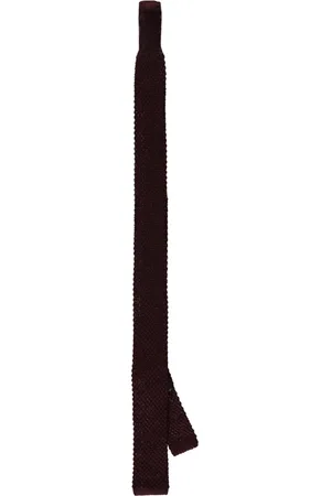 corneliani Akcesoria, Mężczyzna, Czerwony, ONE SIZE, Jedwabny Dzianinowy Krawat