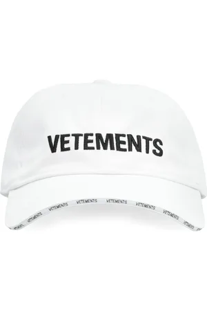 Vetements Akcesoria, Mężczyzna, Biały, ONE SIZE, Klasyczna Czapka Baseballowa z Logo