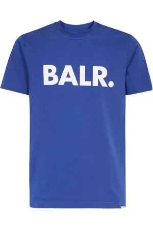 BALR. Koszulki, Mężczyzna, Niebieski, S, Bawełniana Koszulka z Logo