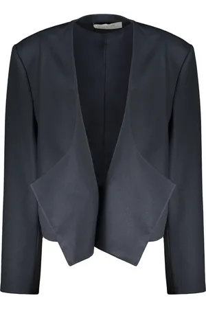 Low Classic Kurtki, Kobieta, Niebieski, M, Strukturalny Blezer z mieszanką wełny