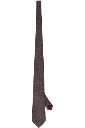 corneliani Akcesoria, Mężczyzna, Fioletowy, ONE SIZE, Jedwabny Sweter Krawat