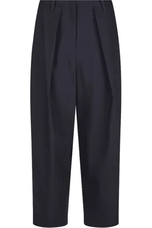 Annette Görtz Spodnie, Kobieta, Czarny, 3XL, Bawełna, Luźne Czarne Spodnie Beat