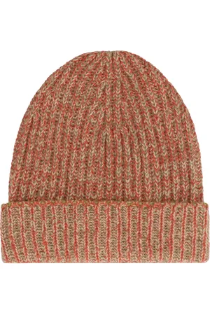 Malo Akcesoria, Mężczyzna, Wielobarwność, ONE SIZE, Kaszmir, Kaszmirowa Rozpinana Czapka Beanie
