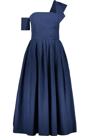 Alexander McQueen Sukienki, Kobieta, Niebieski, S, Bawełniana Spódnica Ołówkowa Midi