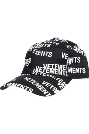 Vetements Akcesoria, Kobieta, Czarny, ONE SIZE, Czapka baseballowa z nadrukiem
