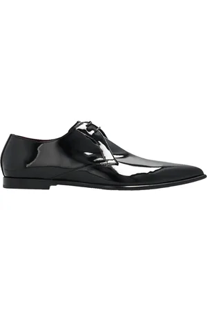 Dolce & Gabbana Buty, Mężczyzna, Czarny, 41 EU, Skórzane Sznurowane Derbysy