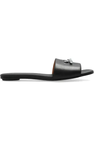 Alexander McQueen Buty, Kobieta, Czarny, 36 EU, Skóra, Skórzane klapki