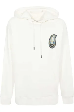 Opening Ceremony Bluzy, Mężczyzna, Biały, XL, Bawełniany hoodie z nadrukiem na przodzie