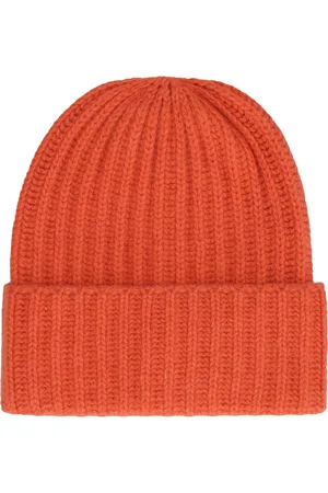 Malo Akcesoria, unisex, Pomarańczowy, ONE SIZE, Kaszmir, Rybi kaszmirowy kapelusz