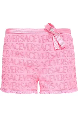 VERSACE Szorty, Kobieta, Różowy, S, Terry Cloth Beach Cover-Up Shorts