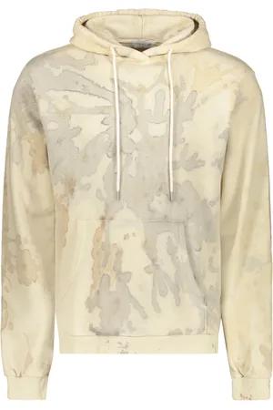 JOHN ELLIOTT Bluzy, Mężczyzna, Beżowy, M, Tie Dye Bawełniany Hoodie