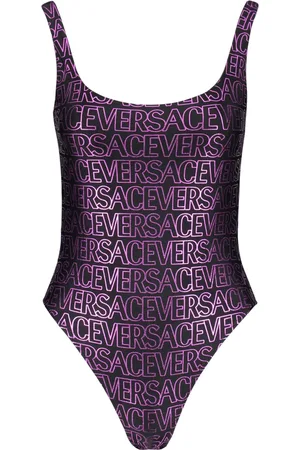 VERSACE Stroje kąpielowe, Kobieta, Wielobarwność, S, Jednoczęściowy strój kąpielowy z logo