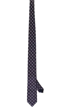 corneliani Akcesoria, Mężczyzna, Fioletowy, ONE SIZE, Jedwabny Krawat Jacquard