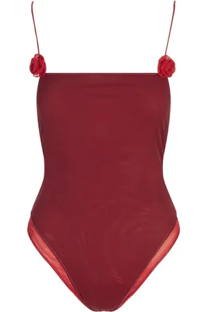 Oseree Stroje kąpielowe, Kobieta, Czerwony, S, Czerwony Bikini Kostium Kąpielowy