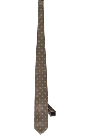 corneliani Akcesoria, Mężczyzna, Zielony, ONE SIZE, Jedwabny Krawat Jacquard