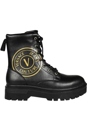 VERSACE Buty, Mężczyzna, Czarny, 41 EU, Skórzane botki