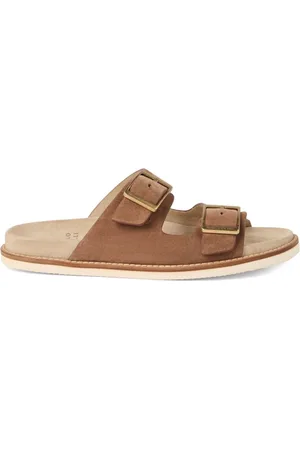 Brunello Cucinelli Buty, Mężczyzna, Beżowy, 42 EU, Skóra, Stylowe sandały