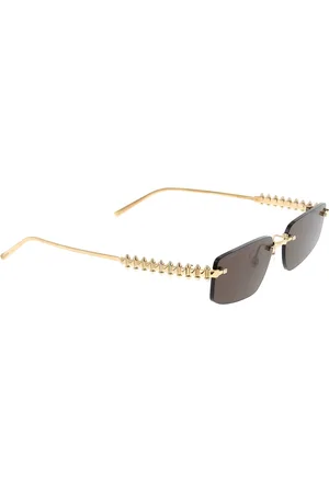 Cartier Akcesoria, Kobieta, Żółty, ONE SIZE, Stylowe okulary przeciwsłoneczne dla modnego wyglądu