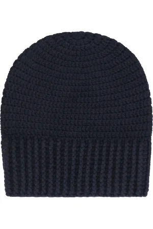 Malo Akcesoria, Kobieta, Czarny, ONE SIZE, Kaszmir, Kaszmirowa Szydełkowa Czapka