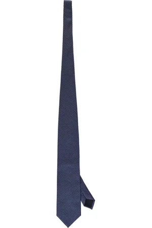 corneliani Akcesoria, Mężczyzna, Niebieski, ONE SIZE, Jedwabny Krawat Jacquard