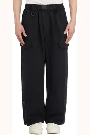 Y-3 Spodnie, Mężczyzna, Czarny, S, Spodnie Cargo Twill