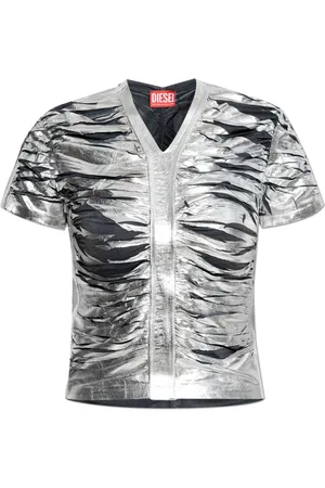 Diesel Bluzki, Kobieta, Szary, S, Top T-Ai