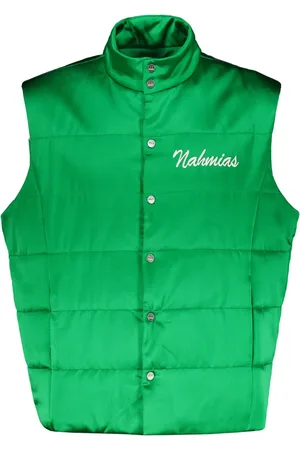Nahmias Kurtki, Mężczyzna, Zielony, S, Kurtka z Logo i Podszewką
