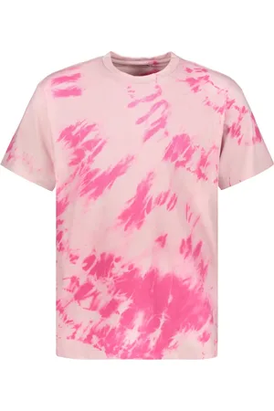 JOHN ELLIOTT Koszulki, Mężczyzna, Różowy, M, Tie Dye Bawełniany T-shirt