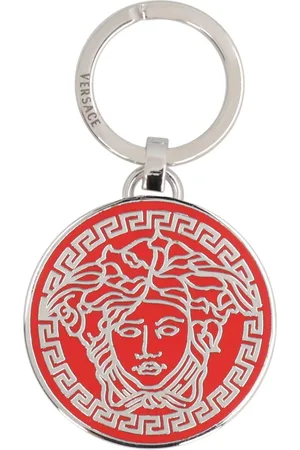 VERSACE Akcesoria, Kobieta, Szary, ONE SIZE, Metalowy Brelok