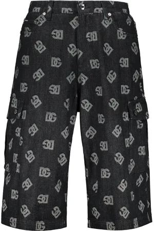 Dolce & Gabbana Szorty, Mężczyzna, Wielobarwność, 2XL, Denim, Denim Cargo Bermuda Shorts