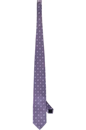 corneliani Akcesoria, Mężczyzna, Fioletowy, ONE SIZE, Jedwabny Krawat Jacquardowy