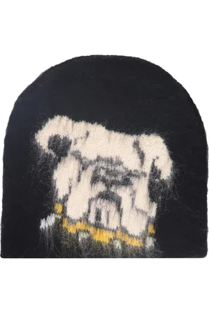 MARKET Akcesoria, Mężczyzna, Czarny, ONE SIZE, Nylon, Czapka z Intarsją