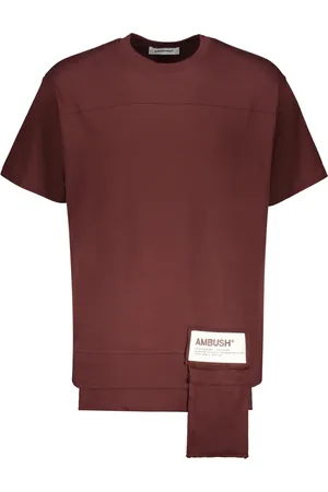 AMBUSH Koszulki, Mężczyzna, brązowy, L, Bawełniany T-shirt z nadrukiem