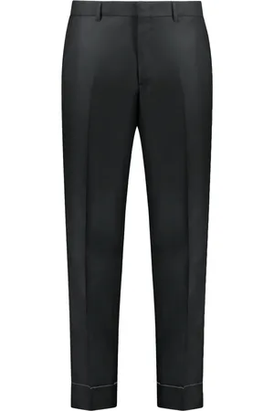 BRIONI Spodnie, Mężczyzna, Czarny, XL, Rayon, Spodnie z wełny