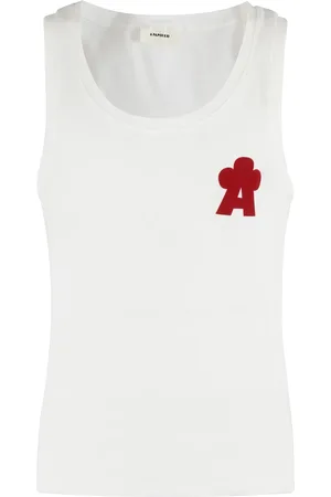 A PAPER KID Koszulki, Mężczyzna, Beżowy, XL, Stylowy Tank Top dla Kobiet