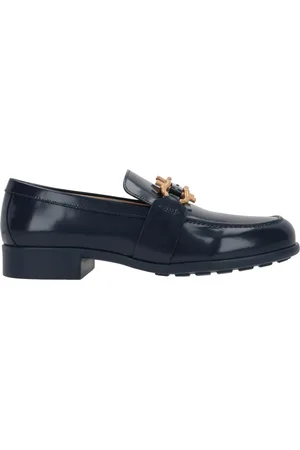 Bottega Veneta Buty, Kobieta, Niebieski, 36 EU, Skórzane Buty Loafer Wyprodukowane we Włoszech