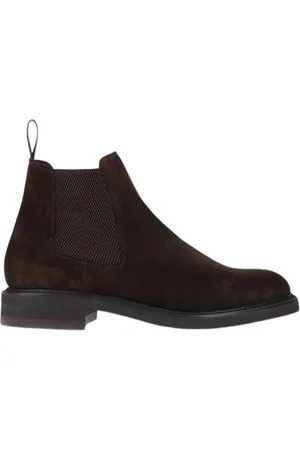 Berwick Buty, Mężczyzna, brązowy, 41 EU, Zamsz, Chelsea Zamszowe Buty Brązowe Goodyear Welted