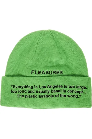Pleasures Akcesoria, Mężczyzna, Zielony, ONE SIZE, Zielony Beanie z Logo