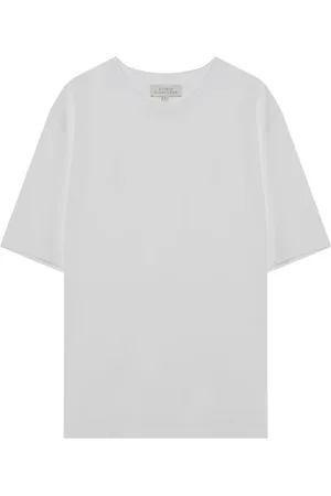 STUDIO NICHOLSON Koszulki, Mężczyzna, Biały, S, T-shirt z krótkim rękawem i okrągłym dekoltem