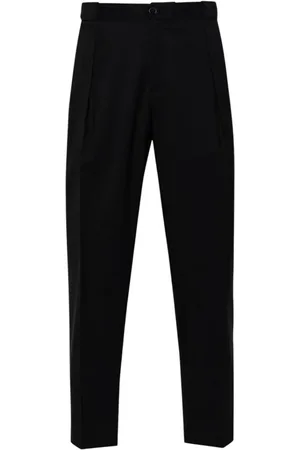 Briglia 1949 Spodnie, Mężczyzna, Czarny, L, Kaszmir, Eleganckie Wełniane Spodnie Casual