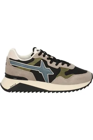 W6YZ Buty, Mężczyzna, brązowy, 42 EU, Zamsz, Wielokolorowe Skórzane i Zamszowe Sneakersy