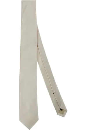 Errico Formicola Akcesoria, Mężczyzna, Beżowy, ONE SIZE, Ręcznie szyty Krawat