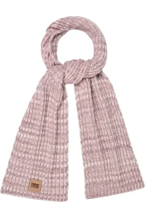 UGG Akcesoria, Kobieta, Różowy, ONE SIZE, Gruby Szal w Prążki Kosmiczne