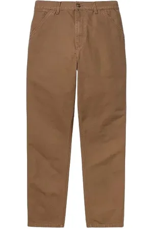 Carhartt Spodnie, Mężczyzna, brązowy, W33, Bawełna, Bawełniane spodnie z zamkiem i kieszeniami